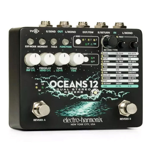 Electro-Harmonix Oceans 12 Dual Stereo Reverb Pedal