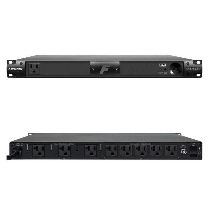 Furman P-8 Pro C 20A Advanced Power Conditioner W/SMP 9 Outlets 1RU