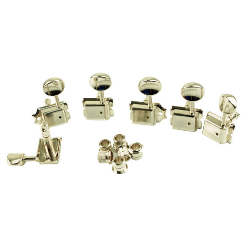 Gotoh Vintage Left-Handed 6-In-Line Locking Tuners Nickel