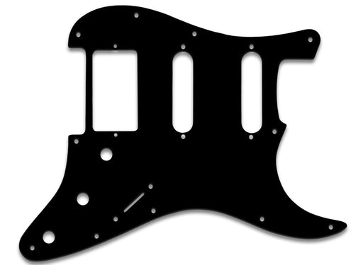WD STQ-203 Quality Strat HSS Pickguard 3-Ply Black/White/Black 11-hole