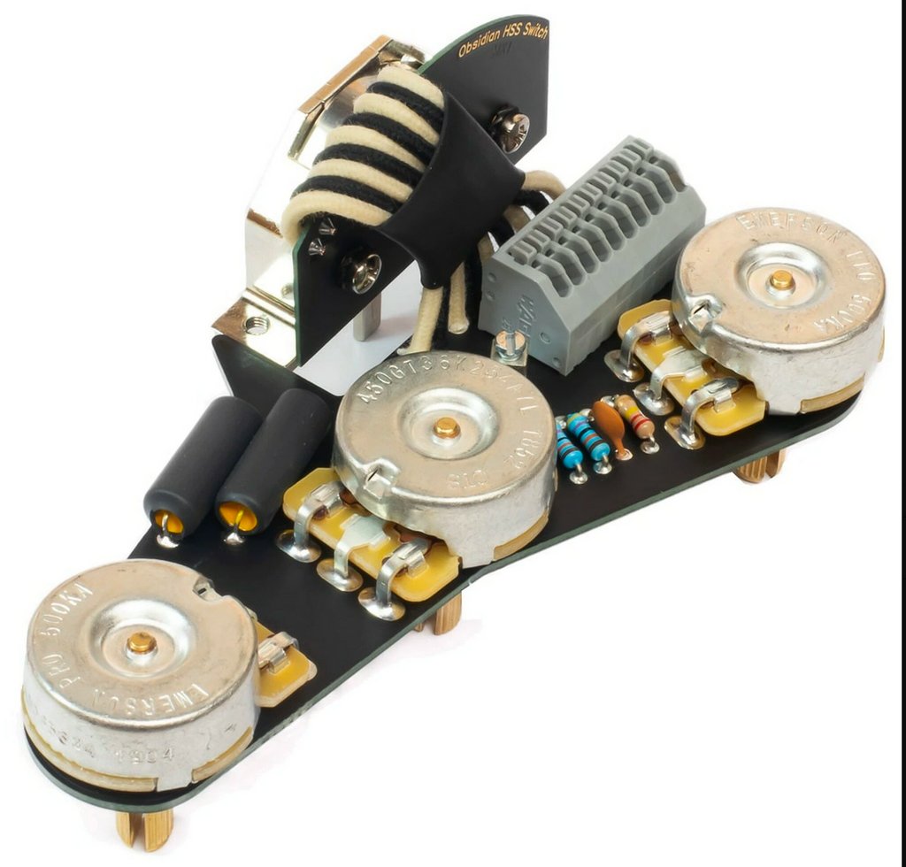 Obsidian Wire Solderless Prewired HSS Strat Wiring Kit | Vision Guitar