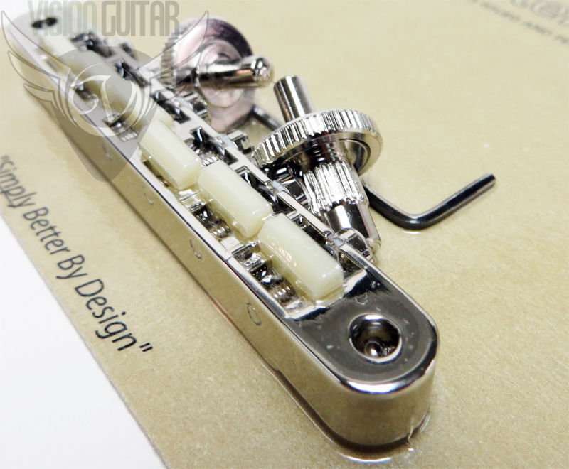 TonePros ABR1 Nashville Bridge Nylon 66 Saddles Nickel NVR2G-N