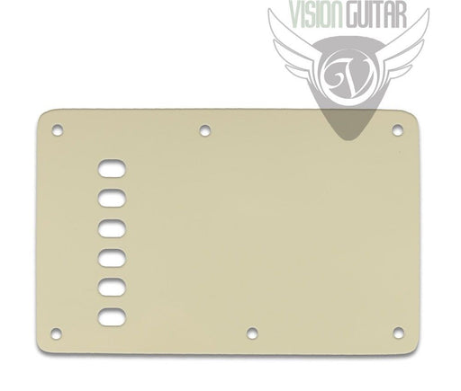 Strat BACKPLATE Vintage Style .060 Thin Parchment - Oval Holes (STBV-3655T)