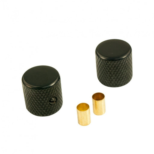 Black Tele Barrel Knob Set Set of 2 US Spec TBKB-US
