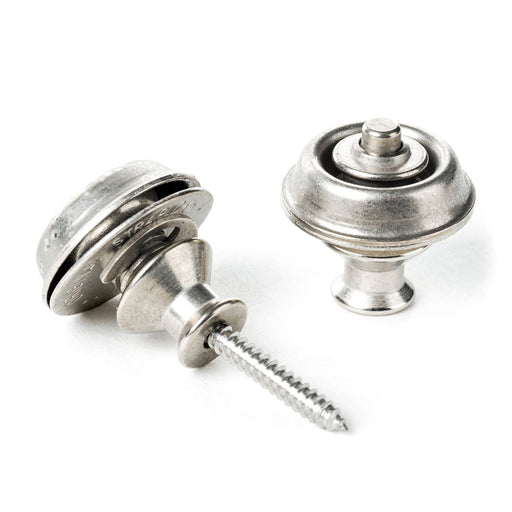 Dunlop SLS1035VN Straplok Dual Design Strap Retainers Aged Vintage Nickel