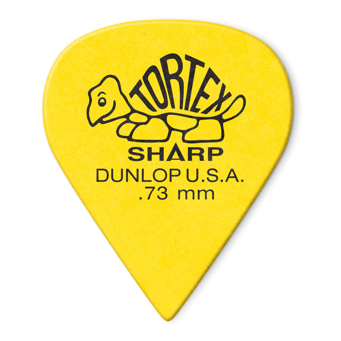Dunlop 412R.73 Tortex Sharp Guitar Picks .73mm 72-Pack