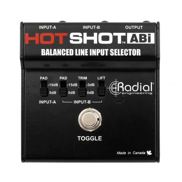 Radial HotShot™ ABi Footswitch Selector for Balanced Inputs