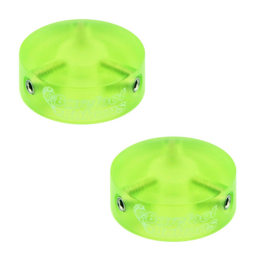 Barefoot Buttons Version 1 Colored Acrylic Green (Set of 2)