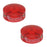 Barefoot Buttons Version 1 Colored Acrylic Red (Set of 2)