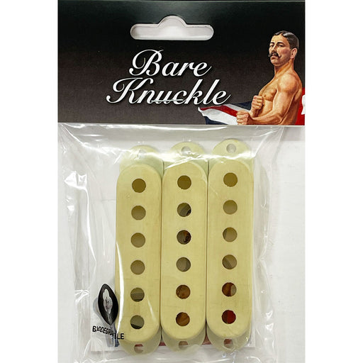 Bare Knuckle Strat Single-Coil Pickup Cover Set Aged Mint Green