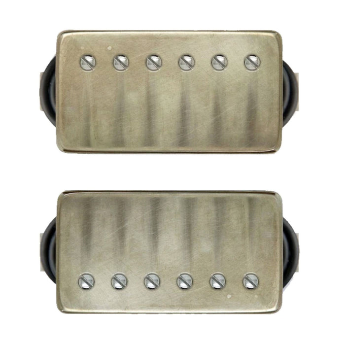 Bare Knuckle Black Dog Humbucker Pickup Set 50mm Aged Nickel