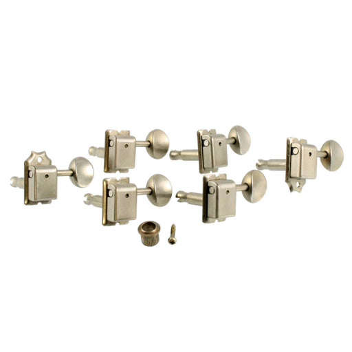 Gotoh Vintage Style Staggered Tuners 6-In-Line SD91 Aged Nickel TK-7880-007