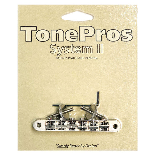 TonePros ABR-1 Tuneomatic Bridge (Notched Saddles) Aged Nickel AVR2P-AN