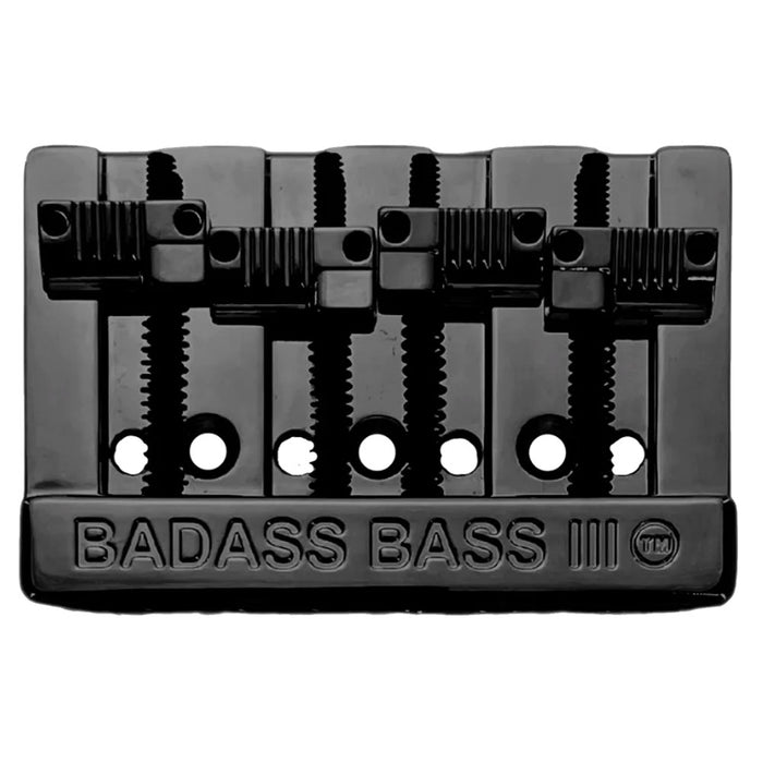 Leo Quan Badass III 4-String Bass Bridge Grooved Saddles Black BB-3343-003