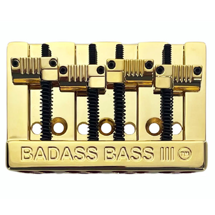 Leo Quan Badass III 4-String Bass Bridge Grooved Saddles Gold BB-3343-002