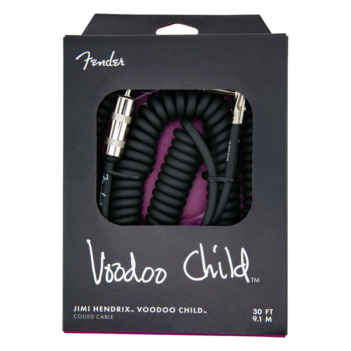 Fender 30' Hendrix Voodoo Child Retro Coil Cable Black 0990823003