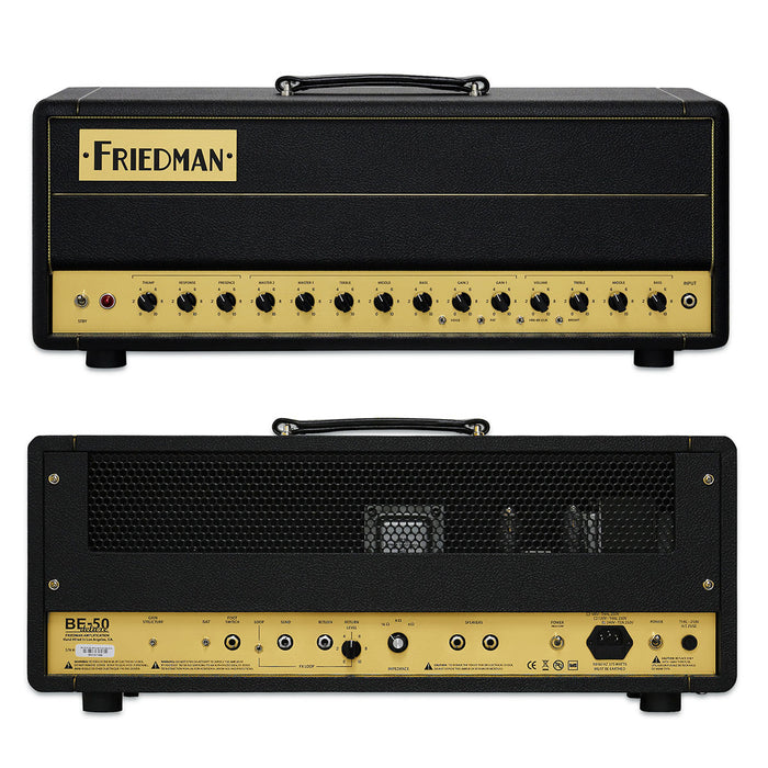 Friedman Amps Hand-Wired BE-50 Deluxe Amplifier Head