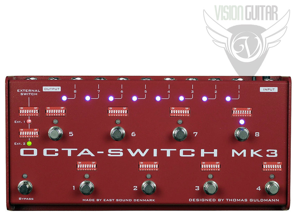 bypass pedal switch Carl Martin Octa-Switch MK 3 True-Bypass Pedal Switcher