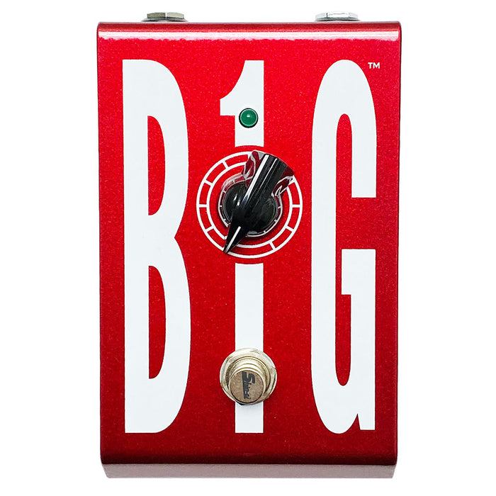 b1g guitar pedal Shin-ei BG-1 Big 1 Preamp Gain Boost Pedal Limited Red Finish