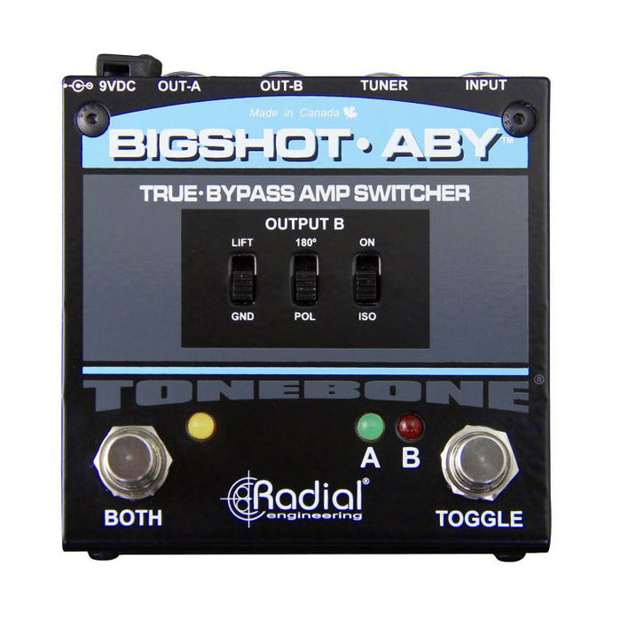 Radial Bigshot ABY True-Bypass Amp Switcher LED Indicators