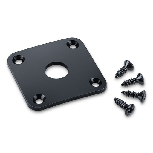 Schaller Metal Curved Jack Plate Black Chrome 15190400