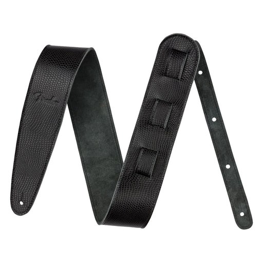 Fender Limited Leather Strap Lizard Black 0990649016