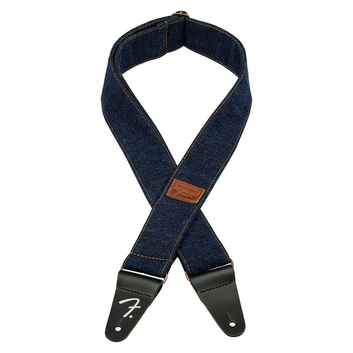 Fender X Wrangler Ripped Denim Strap Dark Indigo 0990638013