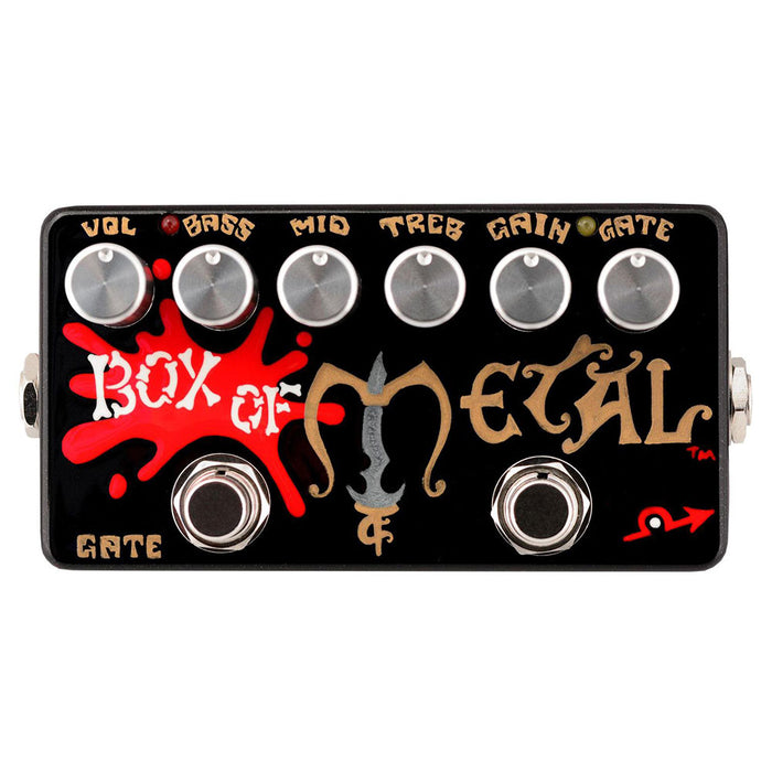noise gate pedal bass ZVEX Box of Metal High Gain Distortion Noise Gate