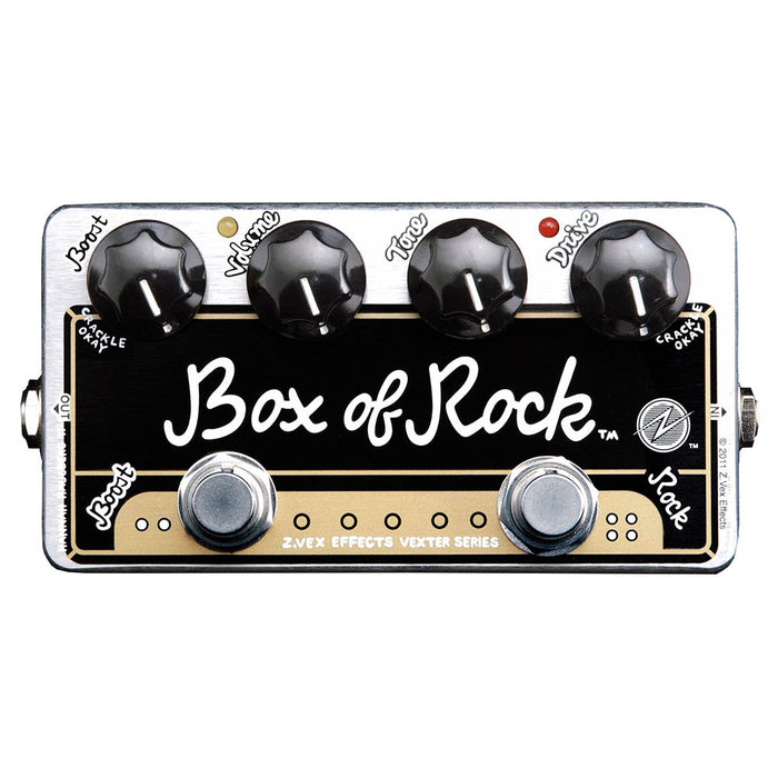 distortion pedal with boost ZVEX Vexter Series Box Of Rock Clean Boost & Distortion Pedal