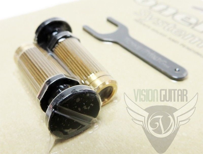 TonePros Large Cap Locking Studs For USA PRS Wraparound BLACK SPRS2-B