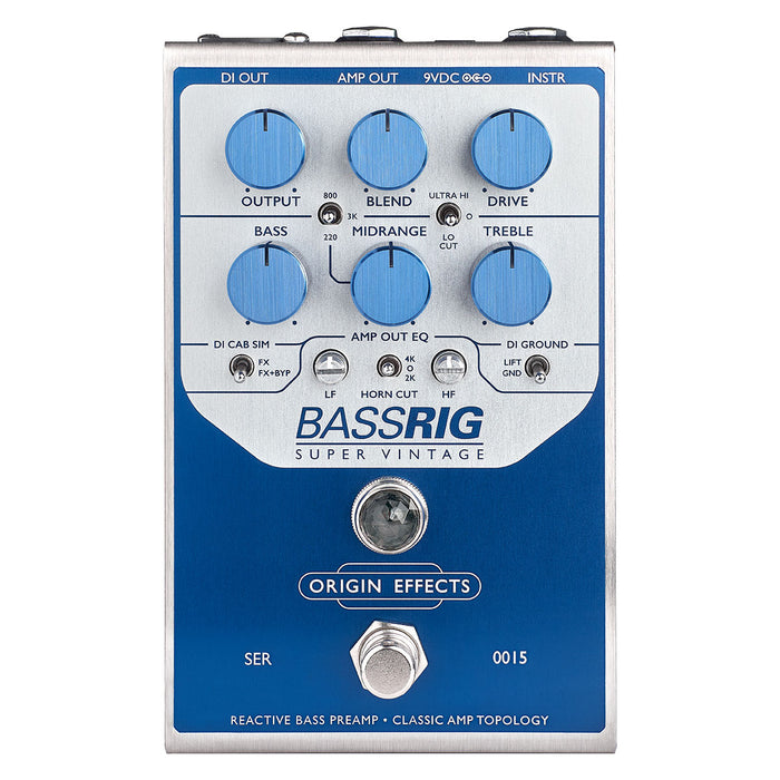 Origin Effects BassRIG Super Vintage Bass Preamp & Overdrive