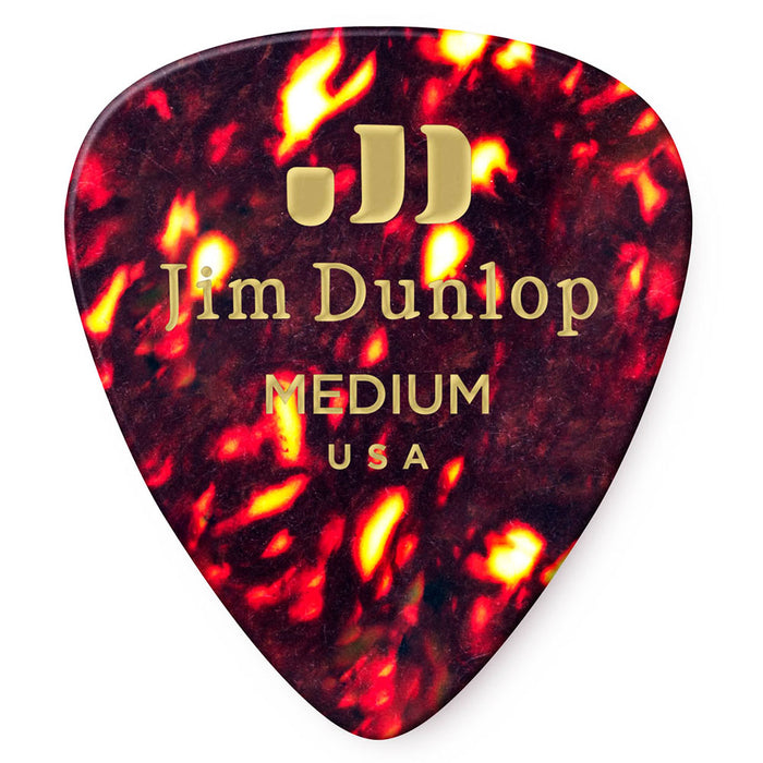 Dunlop Shell Classic Medium Celluloid Guitar Picks 72 Pack 483R05MD