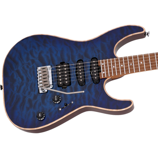 Charvel USA Select DK24 HSS 2PT CM QM Blue Burst 2839413799