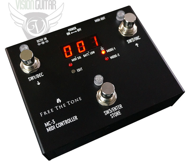 guitar midi controller pedal Free The Tone Programmable MIDI Controller MC-3