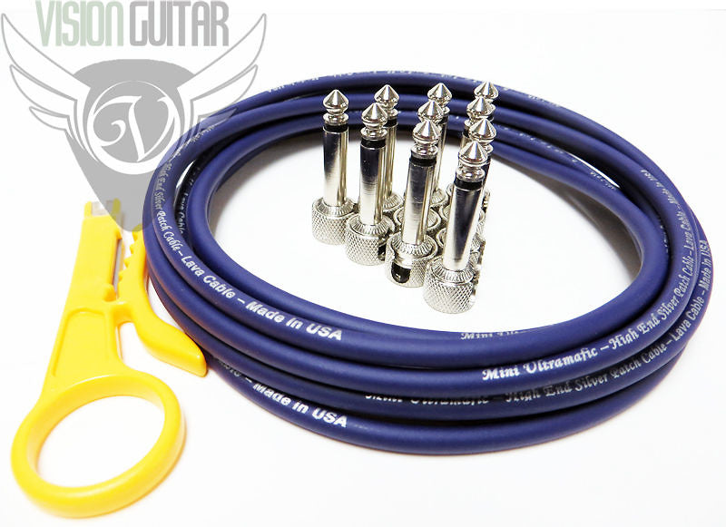 Lava Mini ULTRAMAFIC Solderless Pedalboard Cable Kit (5 Cables) Amazing Clarity