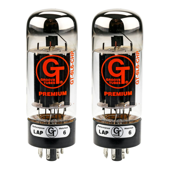 Groove Tubes GT-6L6-CHP Premium Matched Pair Vacuum Tubes 5550113497