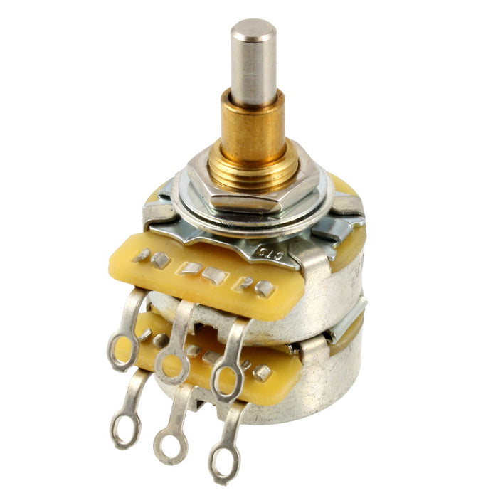 CTS 500k/500k Stacked Concentric Potentiometer Solid Shaft Jazz Bass Pot
