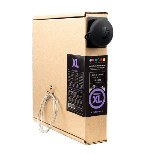 D'Addario EXL115-B25 XL Guitar Strings Bulk Sets 11-49 Gauge (25 Complete Sets)