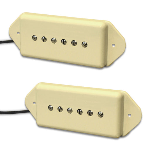 Lindy Fralin 5% Overwound P-90 Dogear Pickup Set P90 Cream Covers