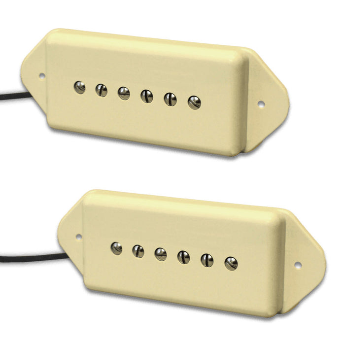 Lindy Fralin P-90 Dogear Pickup Set P90 Cream Covers