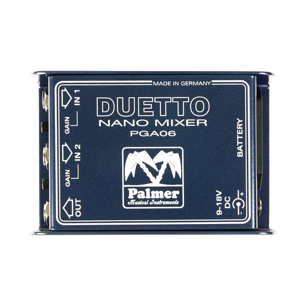 Palmer Audio Tools DUETTO Nano Mixer for Guitars & Line Signals