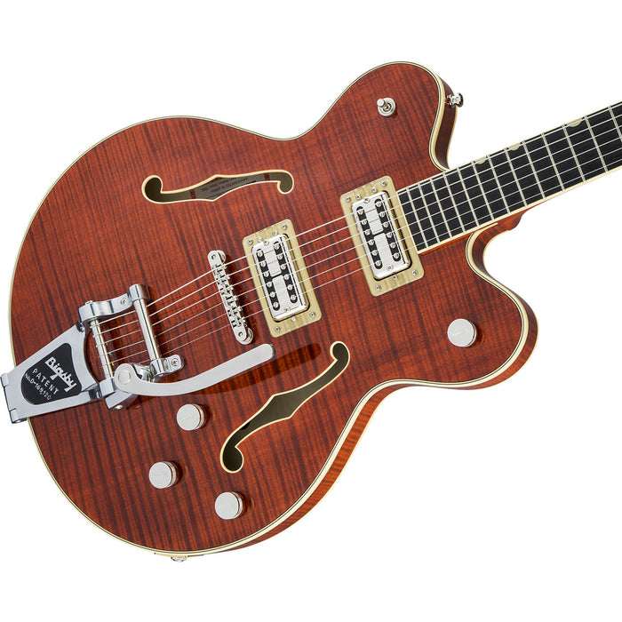 Gretsch Players Broadkaster Full'Tron Tiger Flame Bourbon Stain (Open Box)