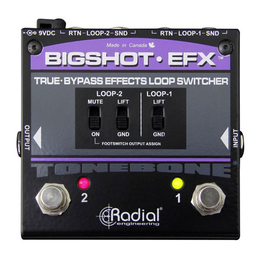 Radial Tonebone BigShot™ EFX True-Bypass Effects loop Switcher