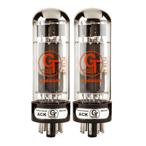 Groove Tubes GT-EL34-R Premium Matched Duet Vacuum Tube Set Medium 5550113574