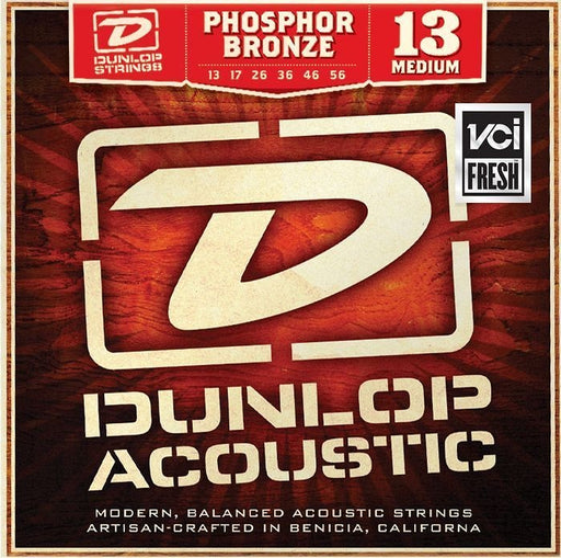 3-Pack! Dunlop Phosphor Bronze Medium Acoustic String Set 13-56 Gauge DAP1356