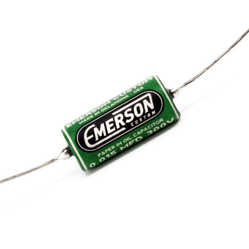 Emerson Custom .015 300v Paper In Oil Tone Capacitor Green Graphics