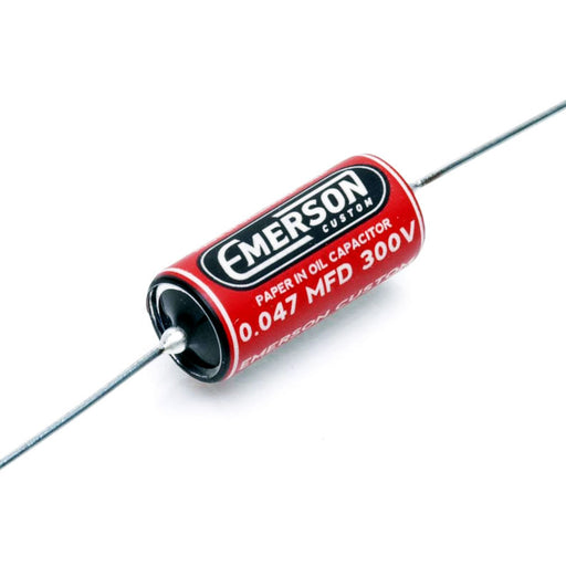 Emerson Custom .047 300v Paper In Oil Tone Capacitor Red Graphics