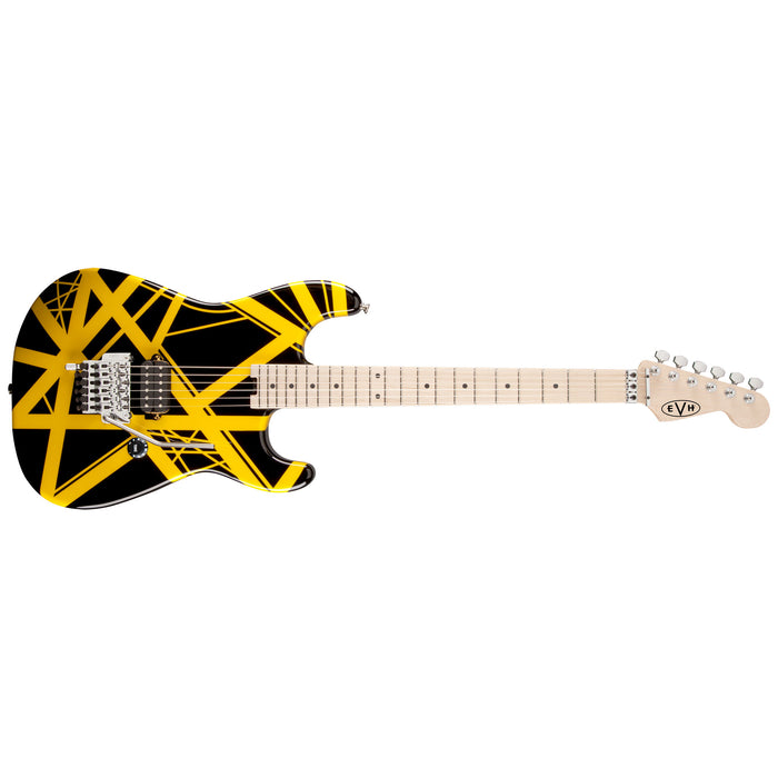 EVH Striped Series Black with Yellow Stripes Electric Guitar 5107902528