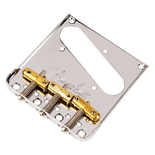 Fender 3-Saddle Tele Bridge with Compensated Brass Bullet Saddles 0990808000