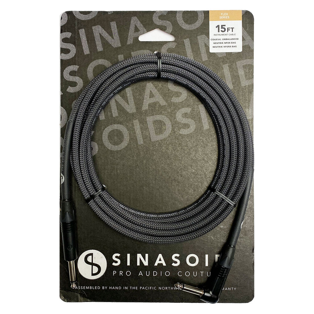 Sinasoid Carbon Flex Instrument Cable XKE 15 Foot | Vision Guitar